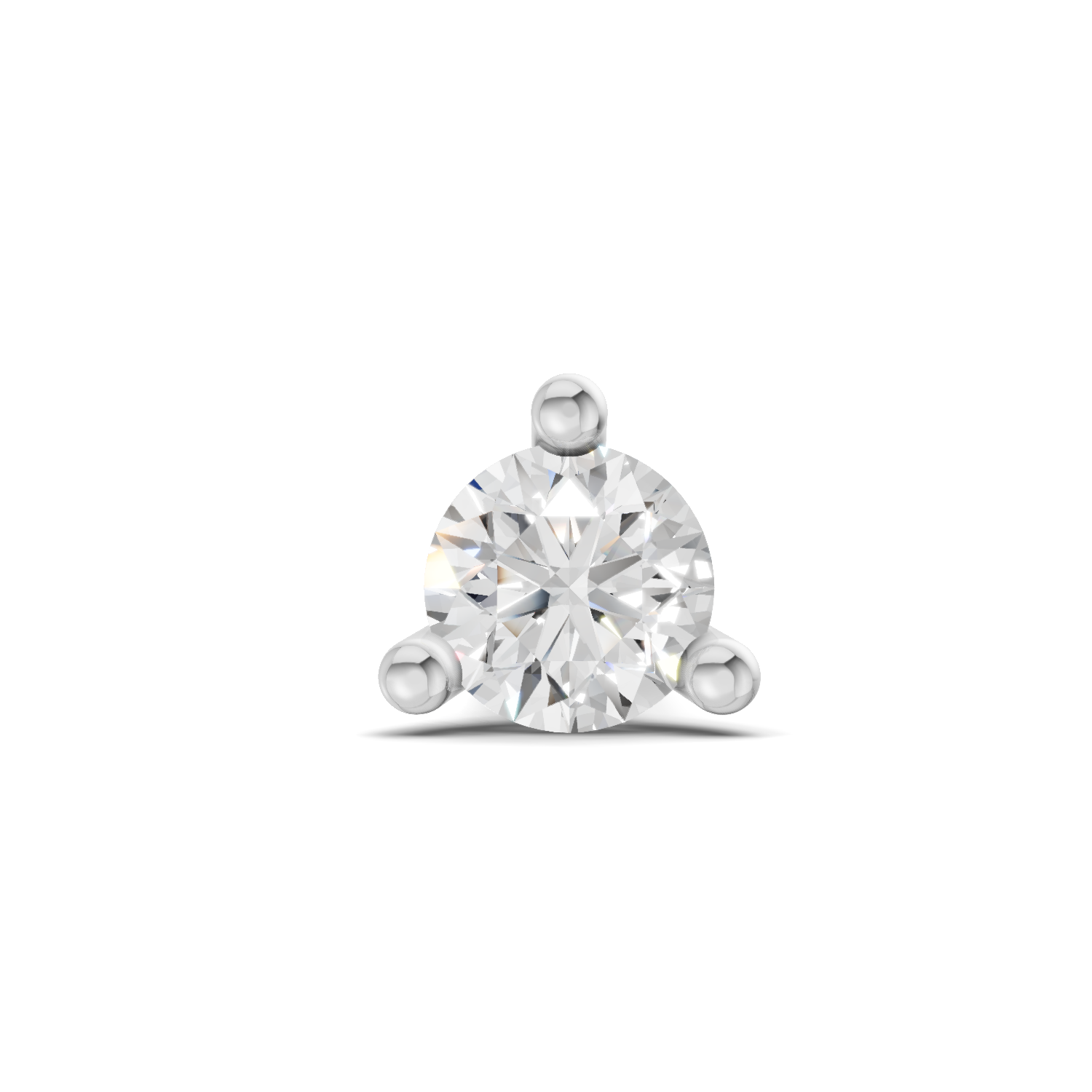 0.2 Carat Diamond Nose Pin 14K - White Gold