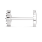 0.04 Carat Solitaire Diamond Seren Nose Pin 14K - White Gold