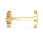 0.04 Carat Solitaire Diamond Seren Nose Pin 14K