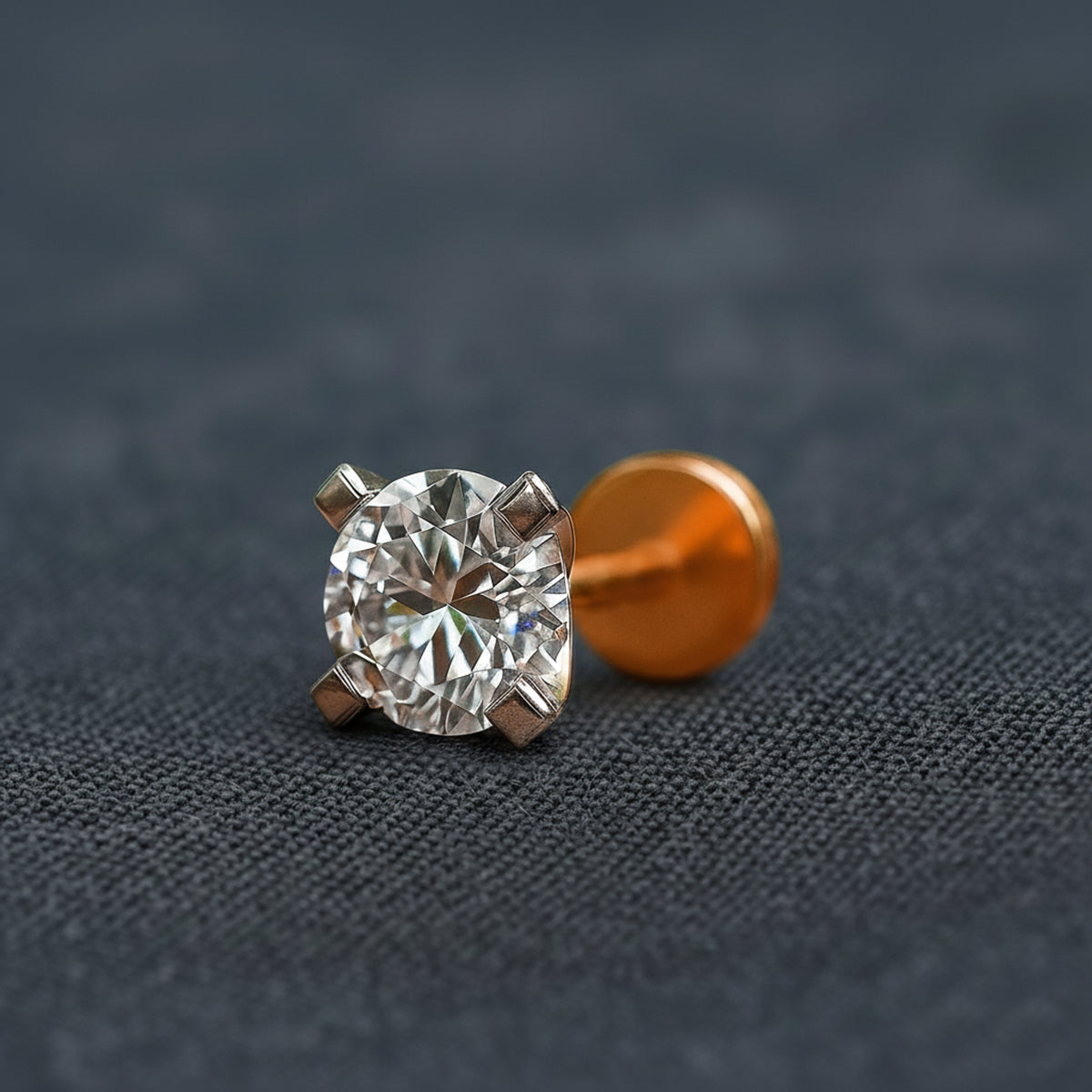 Eternal Solitaire Diamond Nose Pin