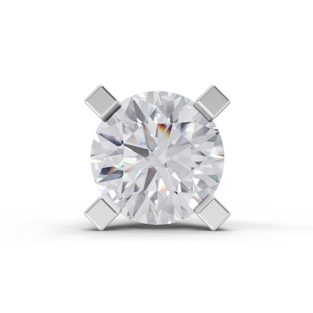 0.35 Carat 4 Prong Solitaire Diamond Nose Pin 14K