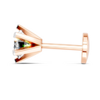 0.35 Carat Nose Pin 14K Screw - Rose Gold