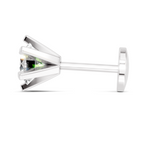 0.35 Carat Nose Pin 14K Screw - White Gold