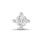 0.1 Carat Eterna Solitaire Diamond Nose Pin 14K - White Gold