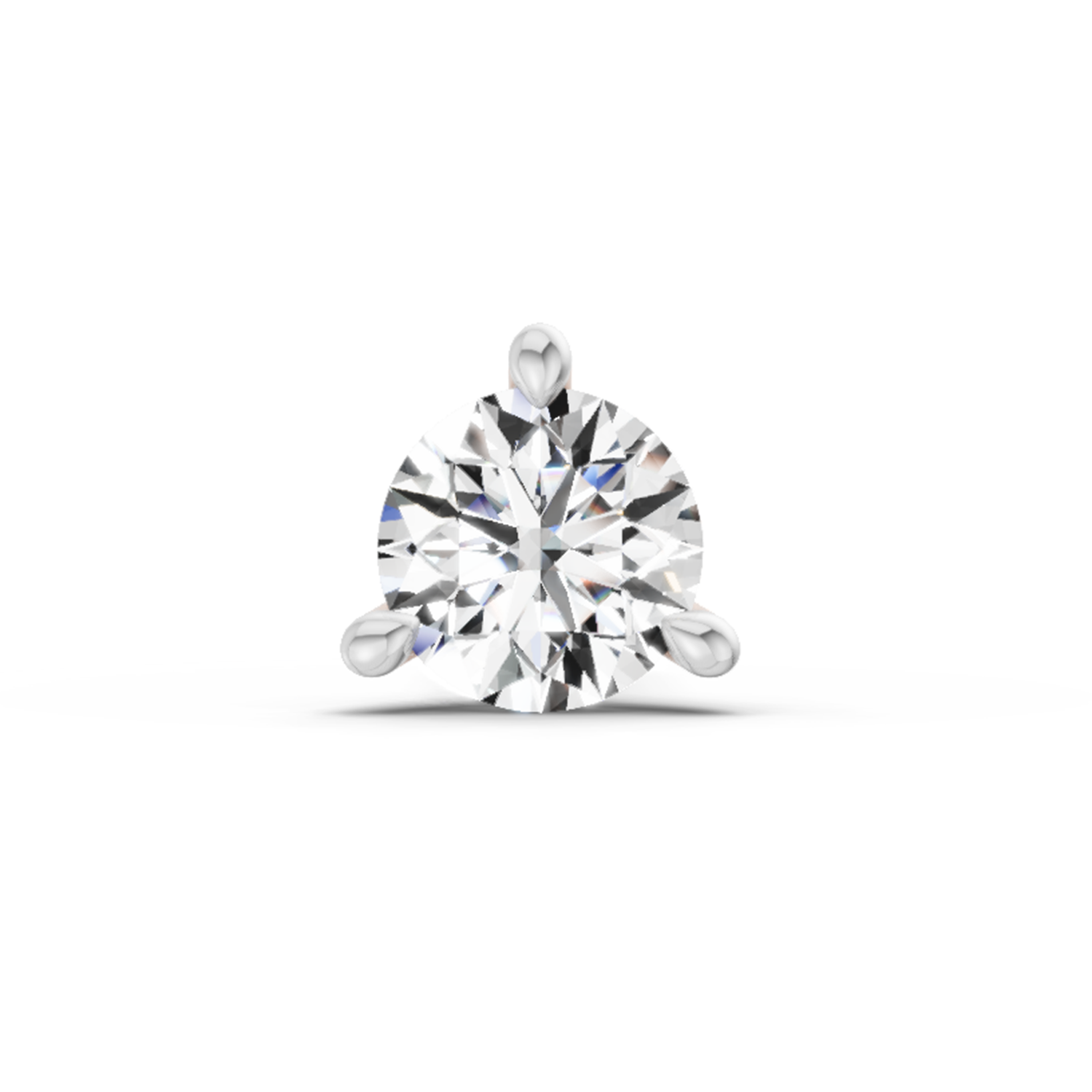 0.50 Ct Solitaire Diamond Nose Pin 14K