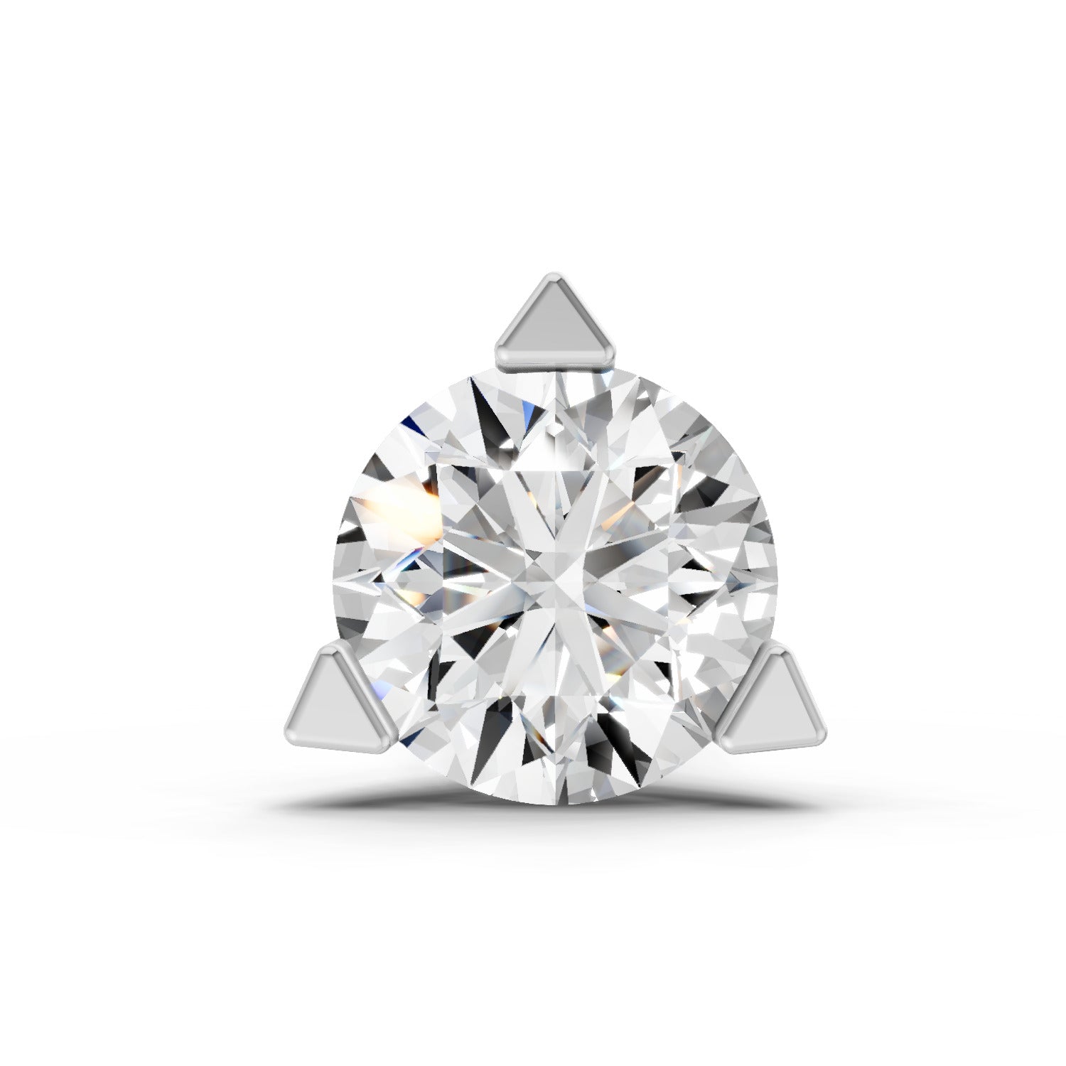 0.5 Carat Solitaire Diamond Nose Pin 14K