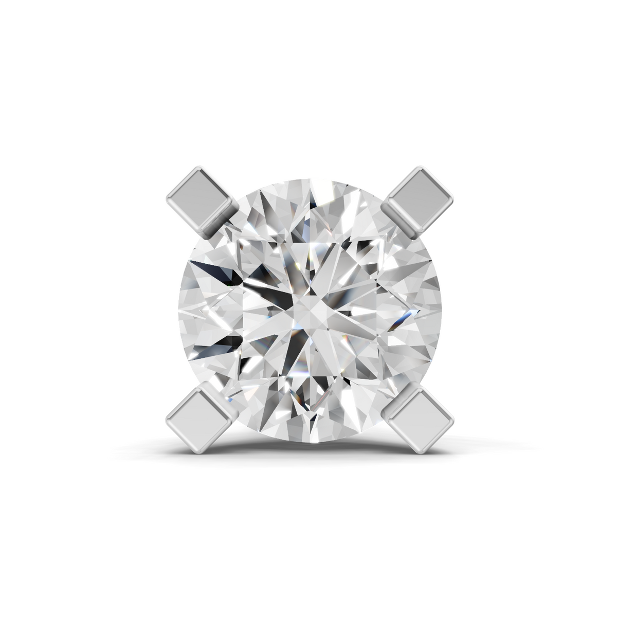 Exquisite Solitaire Diamond Nose Pin
