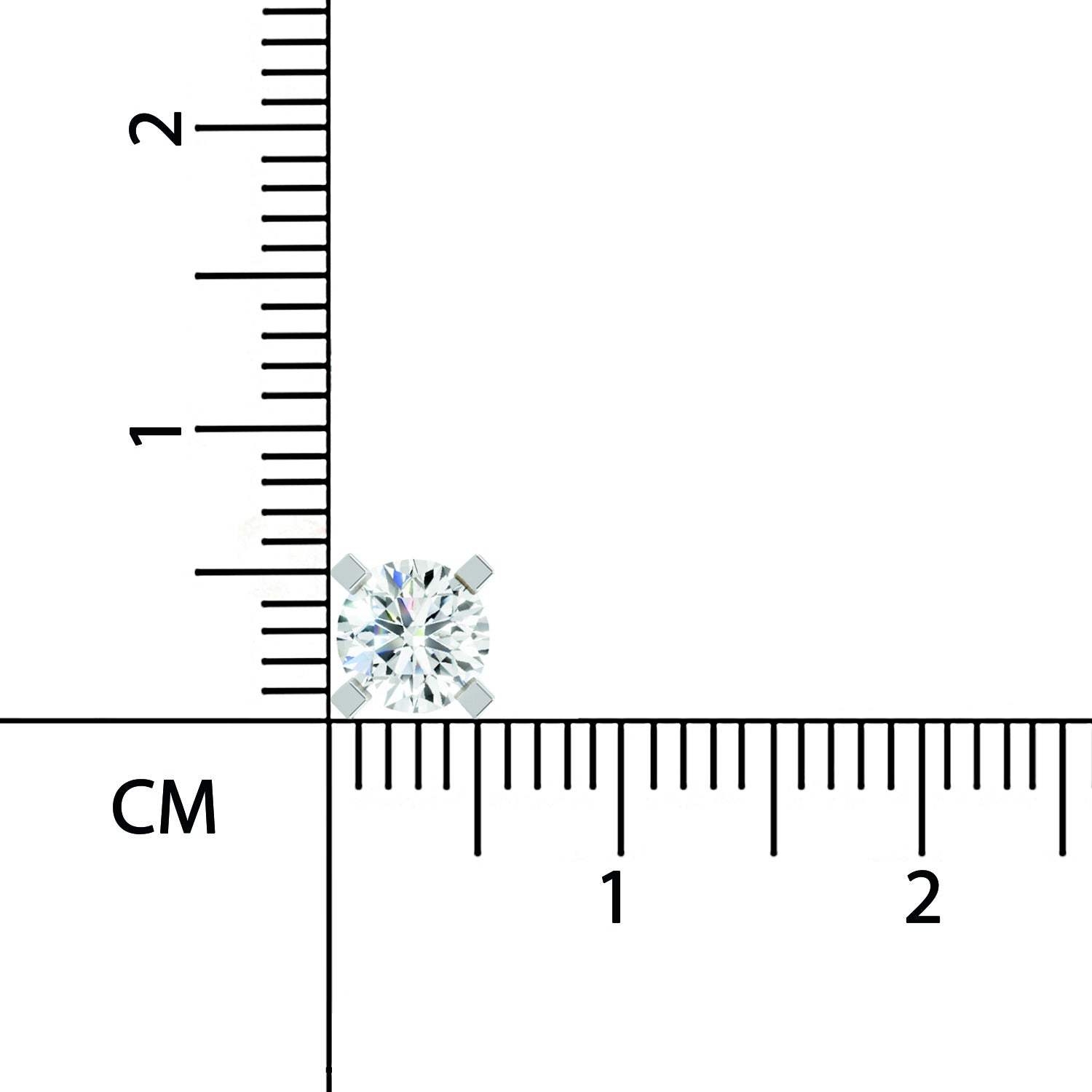 Exquisite Solitaire Diamond Nose Pin