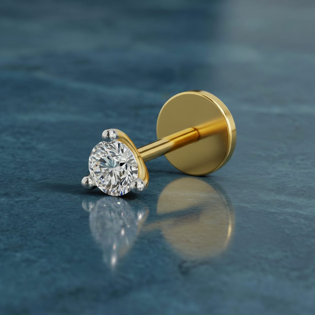 Regal Solitaire Diamond Nose Pin
