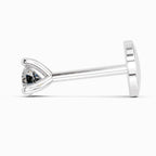 0.09 Carat Solitaire Diamond Nose Pin 14K - White Gold
