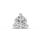0.09 Carat Solitaire Diamond Nose Pin 14K - White Gold