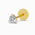 0.09 Carat Solitaire Diamond Nose Pin 14K