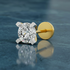 Gleaming Solitaire Diamond Nose Pin