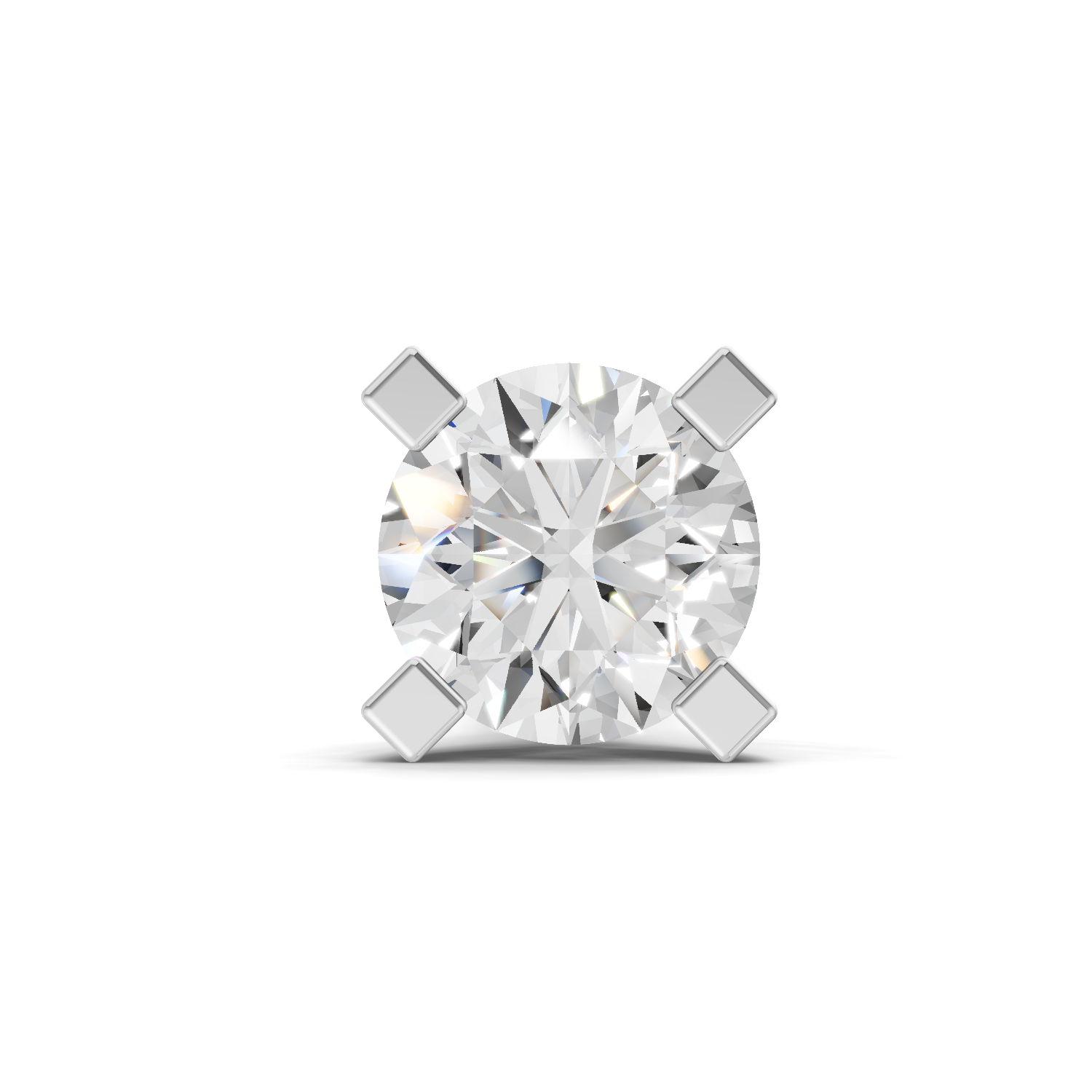0.15 Carat Eterna Shine Diamond Nose Pin 14K Screw - Rose Gold