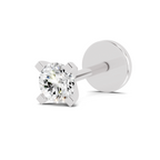 0.15 Carat Eterna Shine Diamond Nose Pin 14K Screw - White Gold