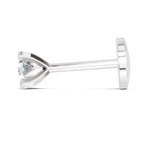 0.15 Carat Eterna Shine Diamond Nose Pin 14K Screw - White Gold