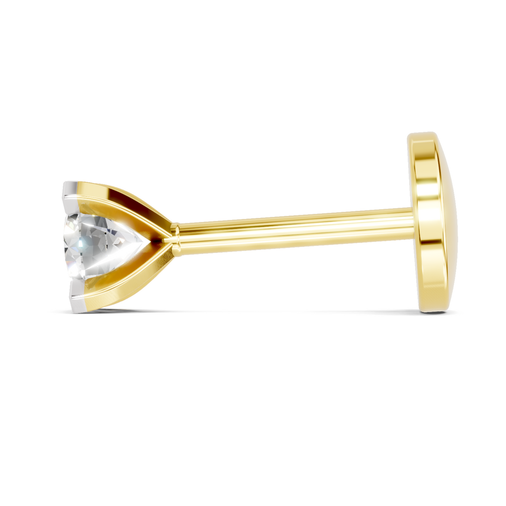 0.15 Carat Eterna Shine Diamond Nose Pin 14K Screw