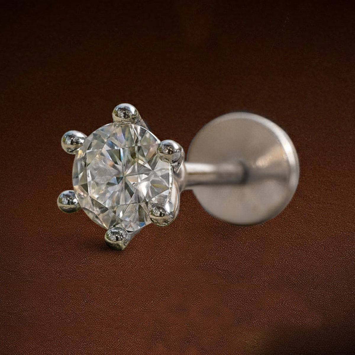 Celestial Solitaire Diamond Nose Pin