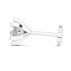 0.21 Carat Luxurious Diamond Nose Pin 14K Screw - White Gold