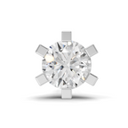 0.21 Carat Luxurious Diamond Nose Pin 14K Screw - White Gold