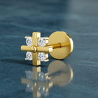 Celestial Floral Diamond Nose Pin