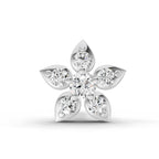 0.06 Carat Floral Stud Nose Pin 14K