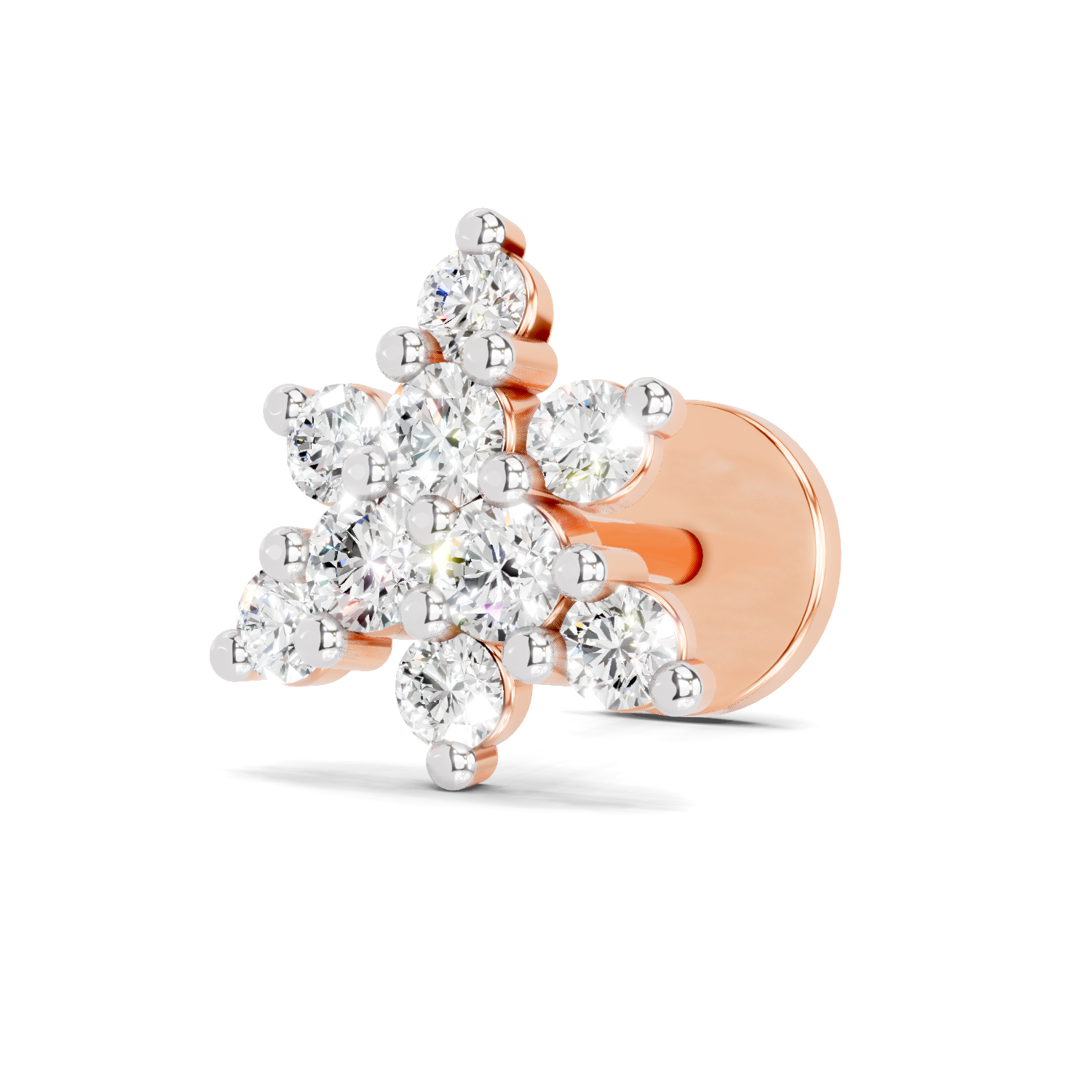 0.17 Carat Twinkle Diamond Nose Pin 14K - Rose Gold