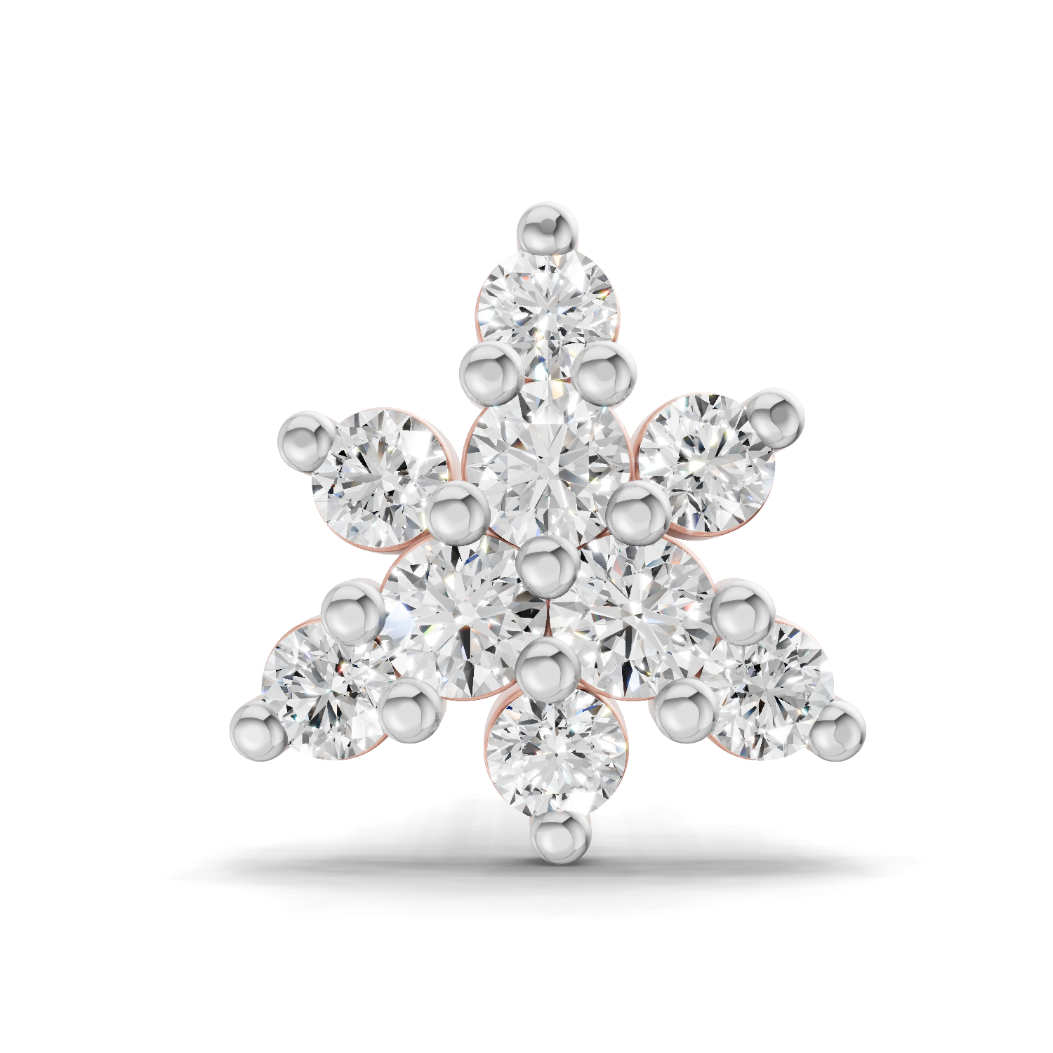 0.17 Carat Twinkle Diamond Nose Pin 14K - Rose Gold