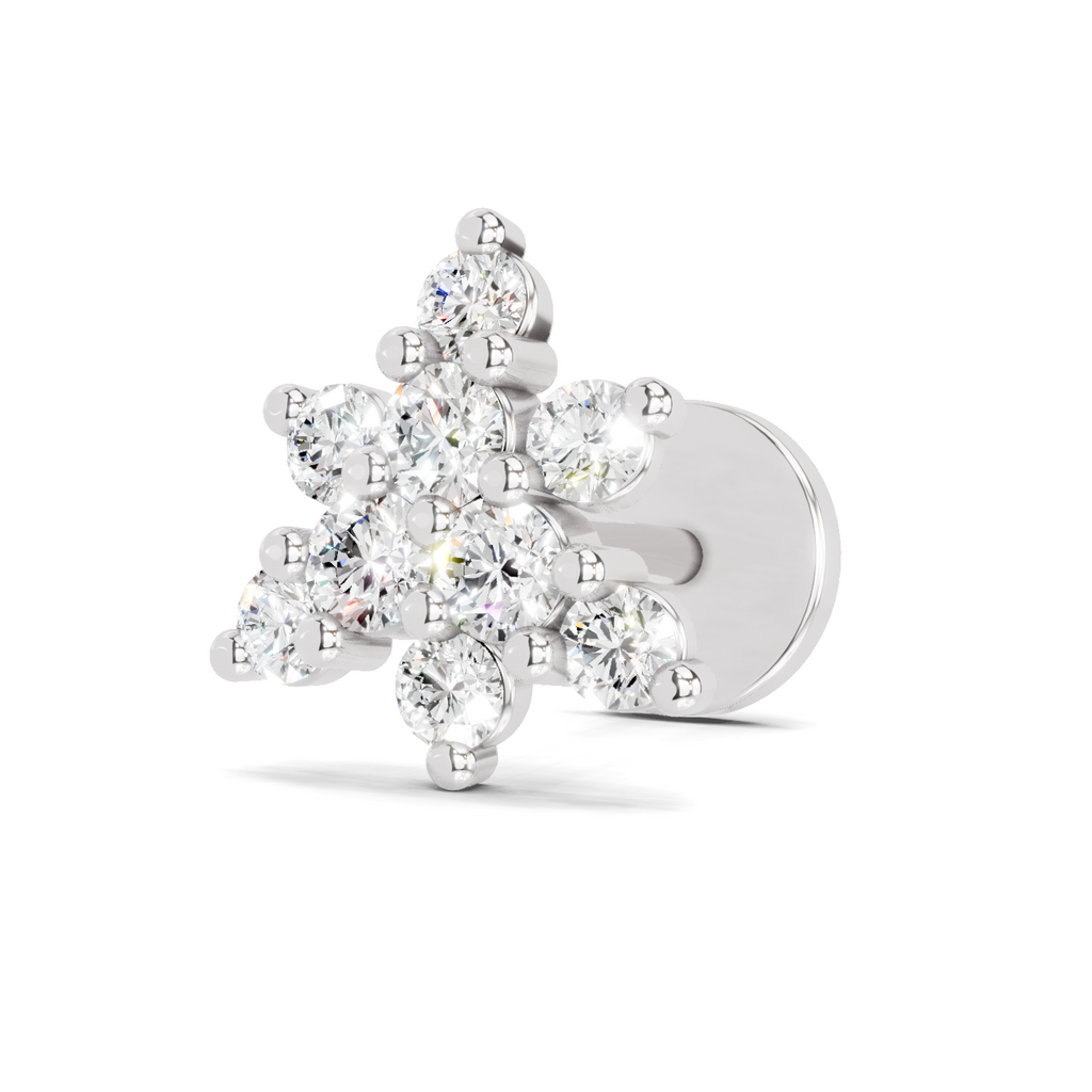 0.17 Carat Twinkle Diamond Nose Pin 14K - White Gold