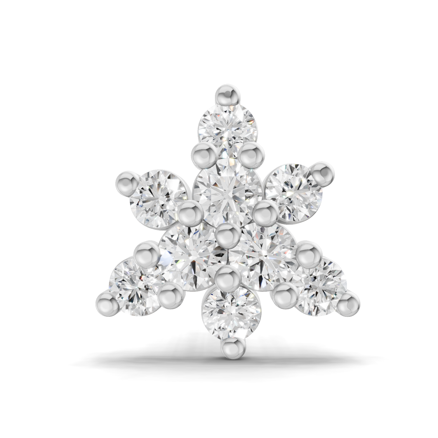0.17 Carat Twinkle Diamond Nose Pin 14K - White Gold