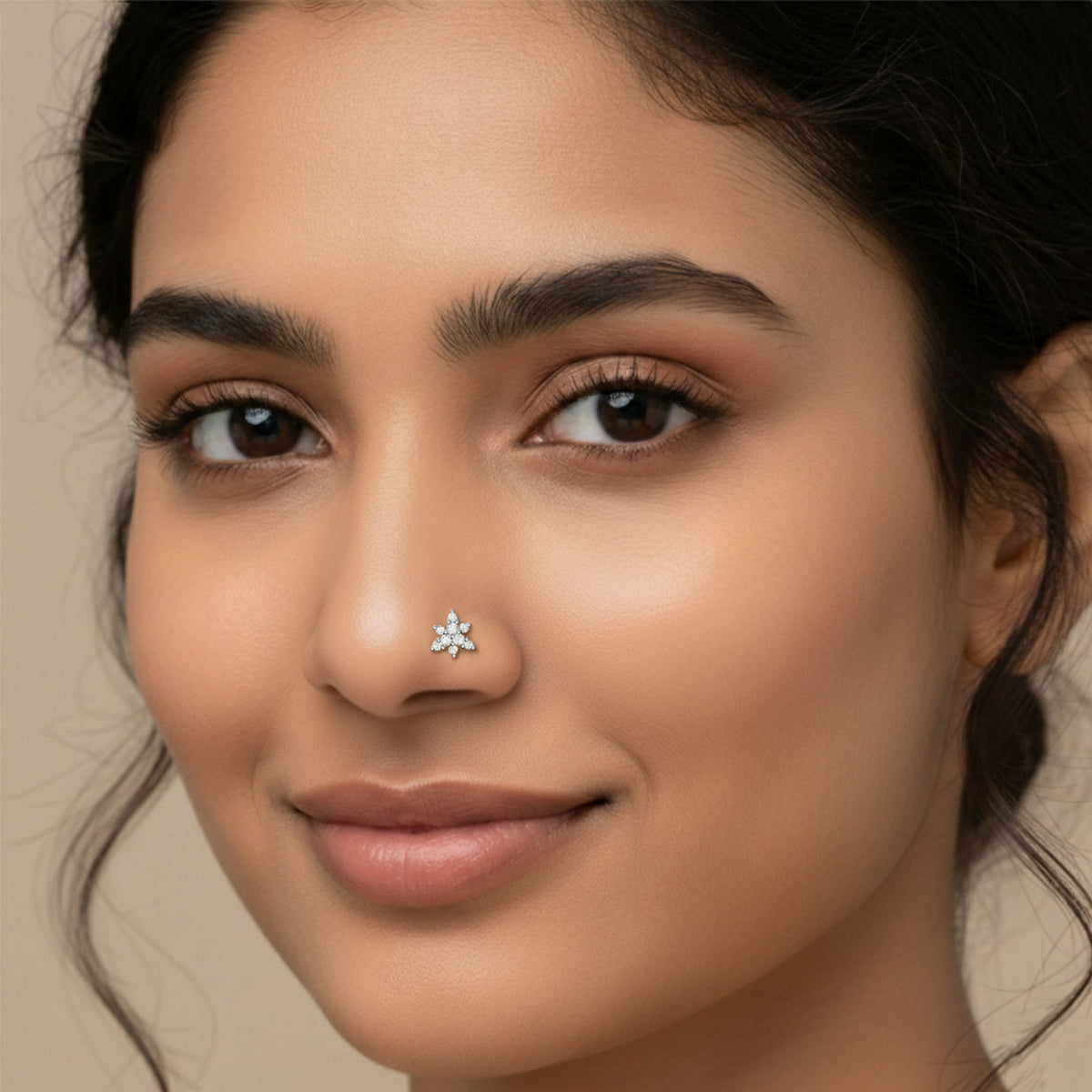 Sparkling Diamond Nose Pin