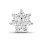 0.16 Carat Celestial Diamond Nose Pin 14K Screw - White Gold