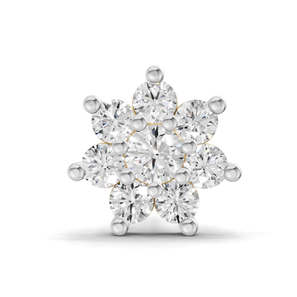 0.16 Carat Celestial Diamond Nose Pin 14K Screw