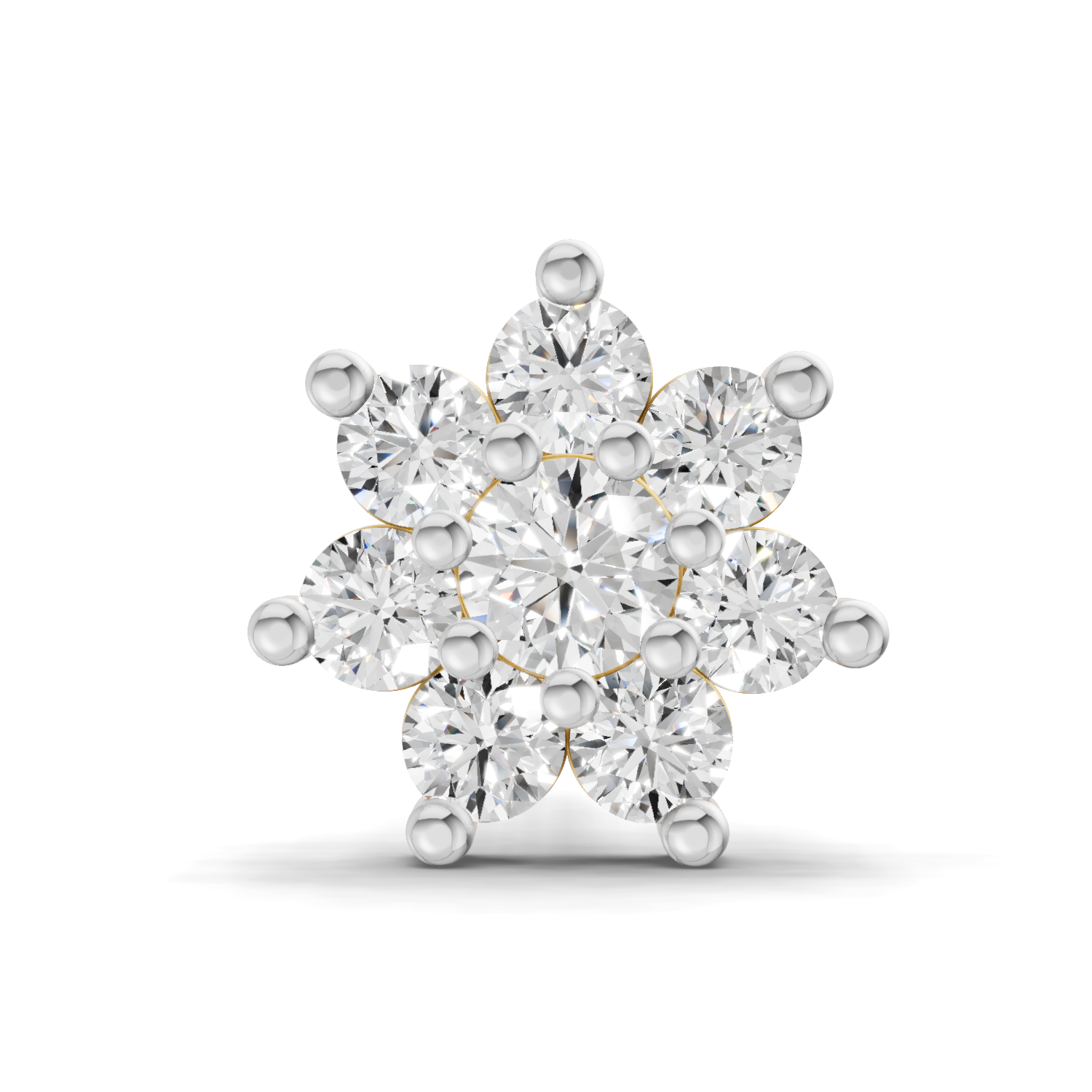 0.16 Carat Celestial Diamond Nose Pin 14K Screw