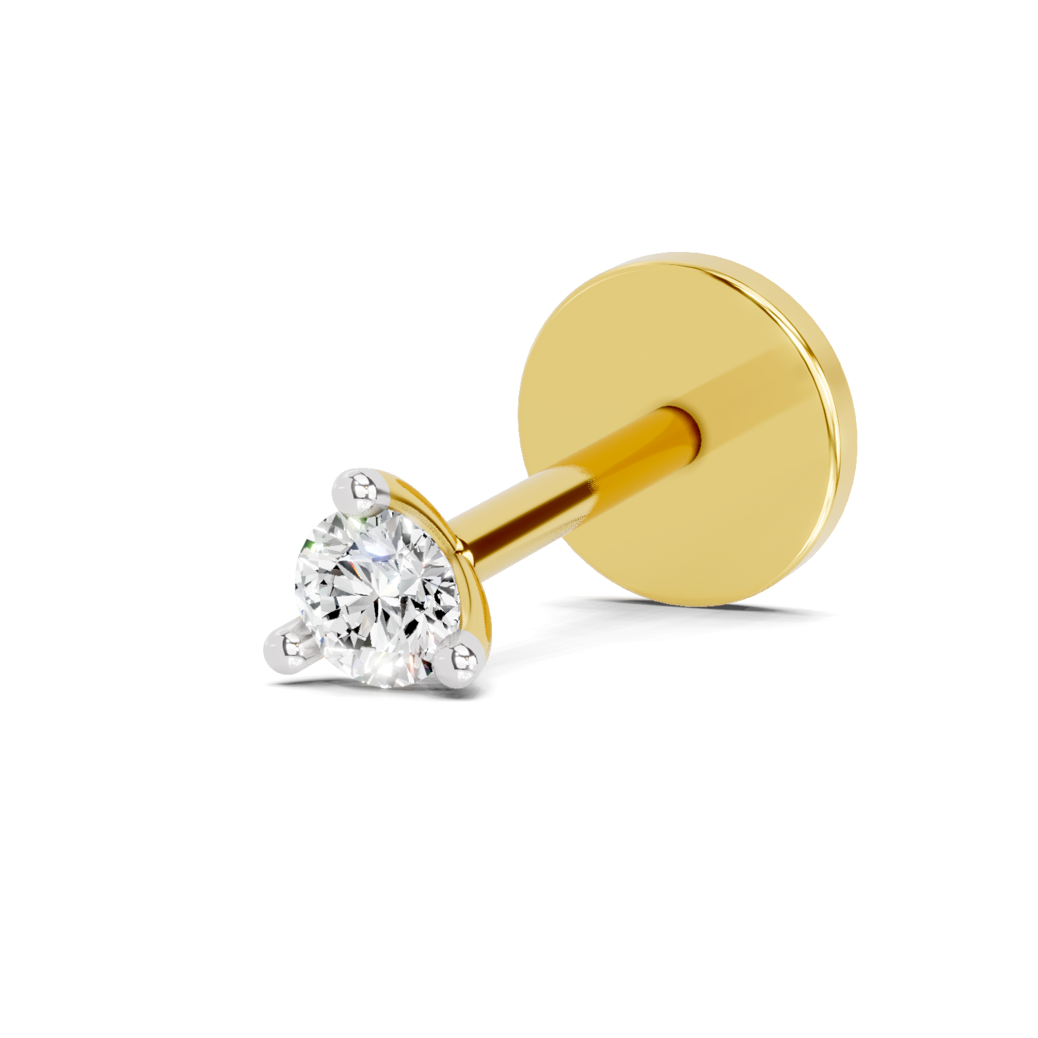 Sparkles 0.01ct Solitaire Diamond Stud Nose Pin