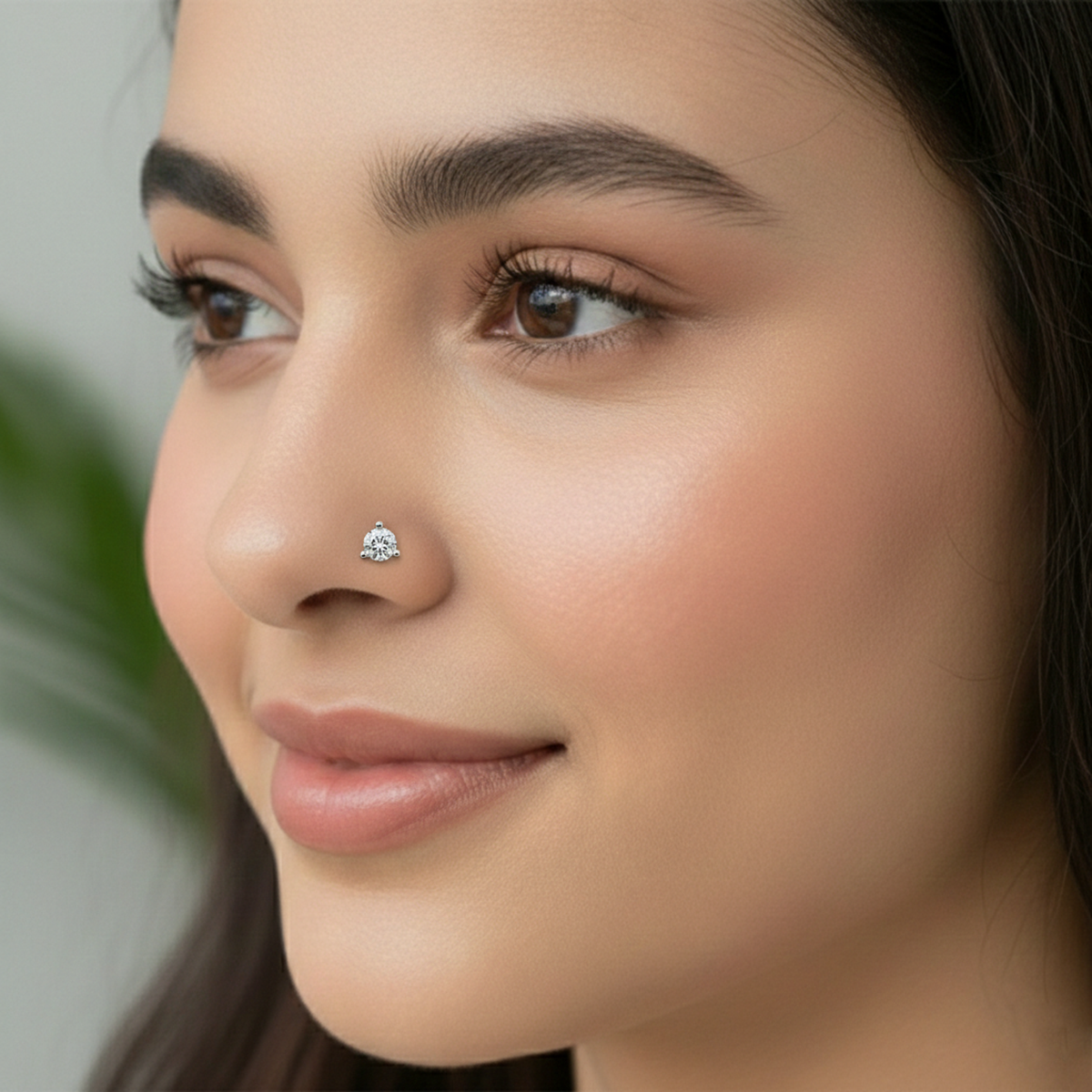 Sparkles 0.01ct Solitaire Diamond Stud Nose Pin