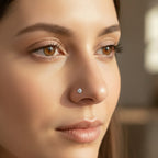 Brilliant Floral Diamond Nose Pin