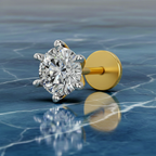 Glistening Solitaire Diamond Nose Pin