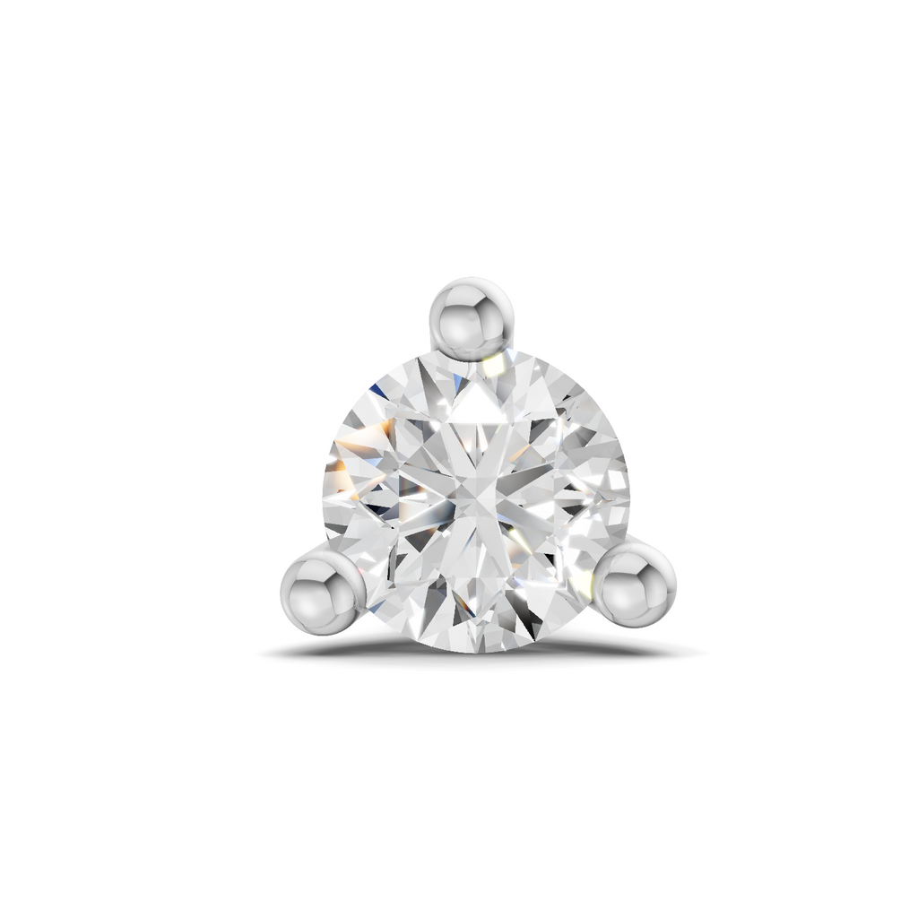 0.1 Carat Lumi Solitaire Diamond Nose Pin 14K - Rose Gold