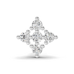 0.08 Carat Kite Cluster Labret Nosepin 14K - White Gold