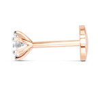 0.11 Carat Solitaire Nova Diamond Nose Pin 14K - Rose Gold