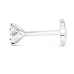 0.11 Carat Solitaire Nova Diamond Nose Pin 14K - White Gold