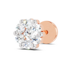 0.18 Carat Delicate Petal Cluster Nosepin 14K - Rose Gold