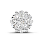0.18 Carat Delicate Petal Cluster Nosepin 14K - White Gold