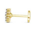0.18 Carat Delicate Petal Cluster Nosepin 14K