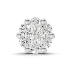 0.18 Carat Delicate Petal Cluster Nosepin 14K