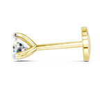 0.06 Carat Solitaire Diamond Nose Pin 14K