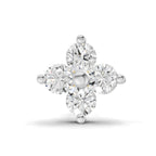 0.1 Carat Cluster Diamond Nose Pin 14K