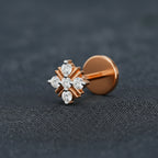 Majestic Diamond Nose Pin