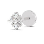 0.06 Carat Starlet Diamond Nose Pin 14K - White Gold
